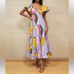 La Ligne Stella Midi Dress Lavender NWT